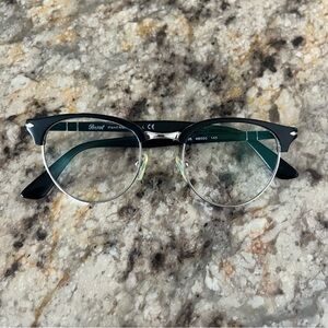 Persol Black and Silver Glasses